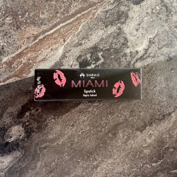 Shaina B Miami Hibiscus Island Lipstick Full Size Hydrating Formula Natural - Picture 4 of 6